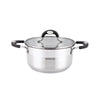 Arshia 32 cm Stainless Steel Casserole with 2 lids