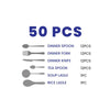 Arshia Premium Gold 50pcs Cutlery Sets TM1401GS
