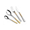 Arshia Stainless Steel Cutlery Sets 50pcs Gold & Silver