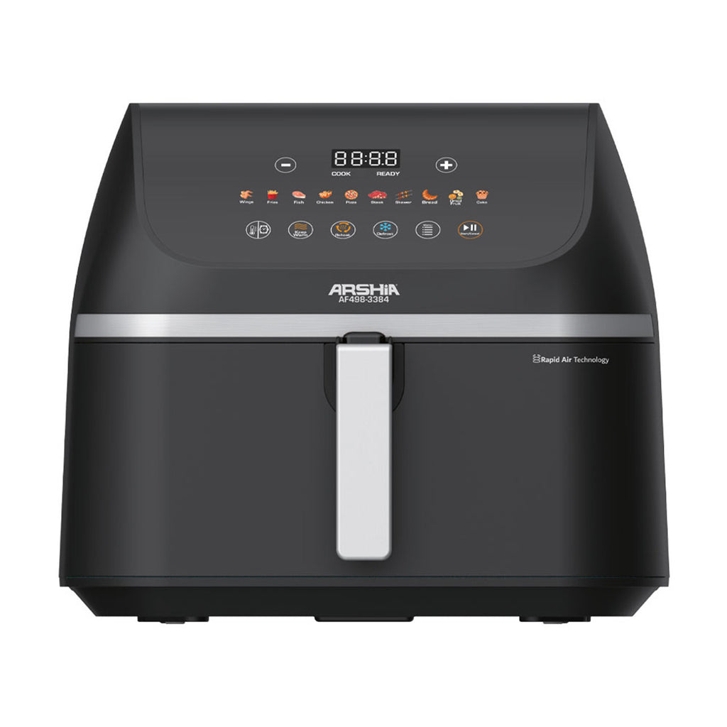 Arshia 9L Digital Air Fryer – Extra Large Capacity, 3D Airflow, WideMax Base, 1900W Power