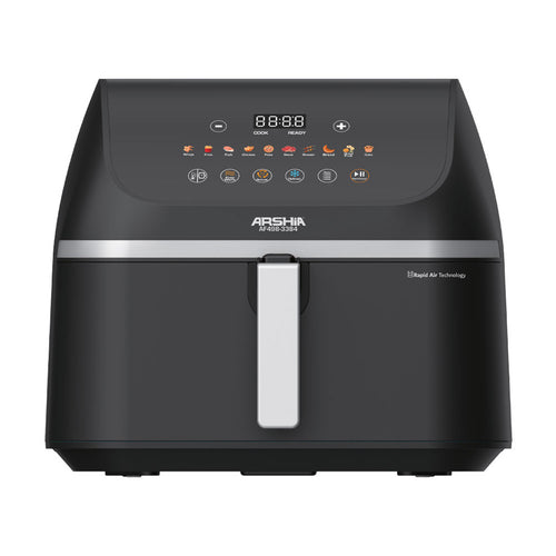Arshia 9L Digital Air Fryer – Extra Large Capacity, 3D Airflow, WideMax Base, 1900W Power
