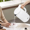 Arshia 1.7L Electric Kettle (White) – Fast Boil, Double-Wall, 360° Base, Auto Shut-Off, Family Size