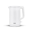 Arshia 1.7L Electric Kettle (White) – Fast Boil, Double-Wall, 360° Base, Auto Shut-Off, Family Size