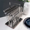 Arshia 48-piece Gold Cutlery Set with Stand