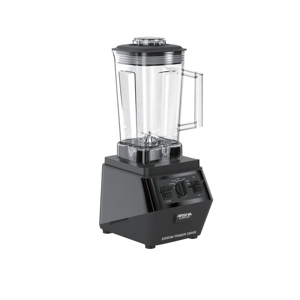 Arshia 2L Professional Blender – 2200W High-Power Motor, Multi-Function Programs, Quiet Operation, Food-Grade Jar, Anti-Slip Base
