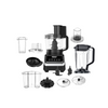 Arshia 10-in-1 Food Processor 1000W – 2.5L Large Capacity, Multi-Function Kitchen Machine, Powerful Motor & Versatile Attachments