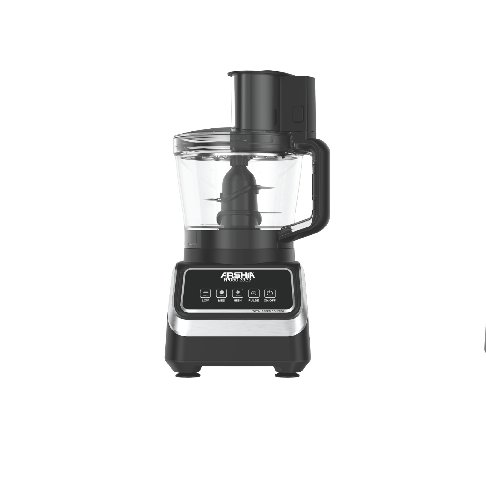 Arshia 10-in-1 Food Processor 1000W – 2.5L Large Capacity, Multi-Function Kitchen Machine, Powerful Motor & Versatile Attachments