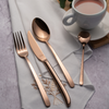 Arshia 86-Piece Rose Gold Cutlery Set – 18/10 Stainless Steel, Elegant Tableware for 12 Guests