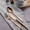 Arshia 86-Piece Rose Gold Cutlery Set – 18/10 Stainless Steel, Elegant Tableware for 12 Guests