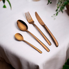 Arshia 86-Piece Rose Gold Cutlery Set – 18/10 Stainless Steel, Elegant Tableware for 12 Guests