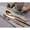 Arshia 86-Piece Rose Gold Cutlery Set – 18/10 Stainless Steel, Elegant Tableware for 12 Guests