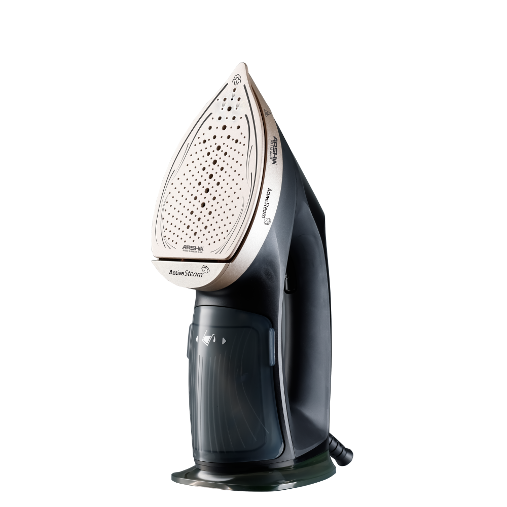 Arshia Handheld Garment Steamer – Black & Gold, 1960W, 25s Heat-Up, 200ml Tank