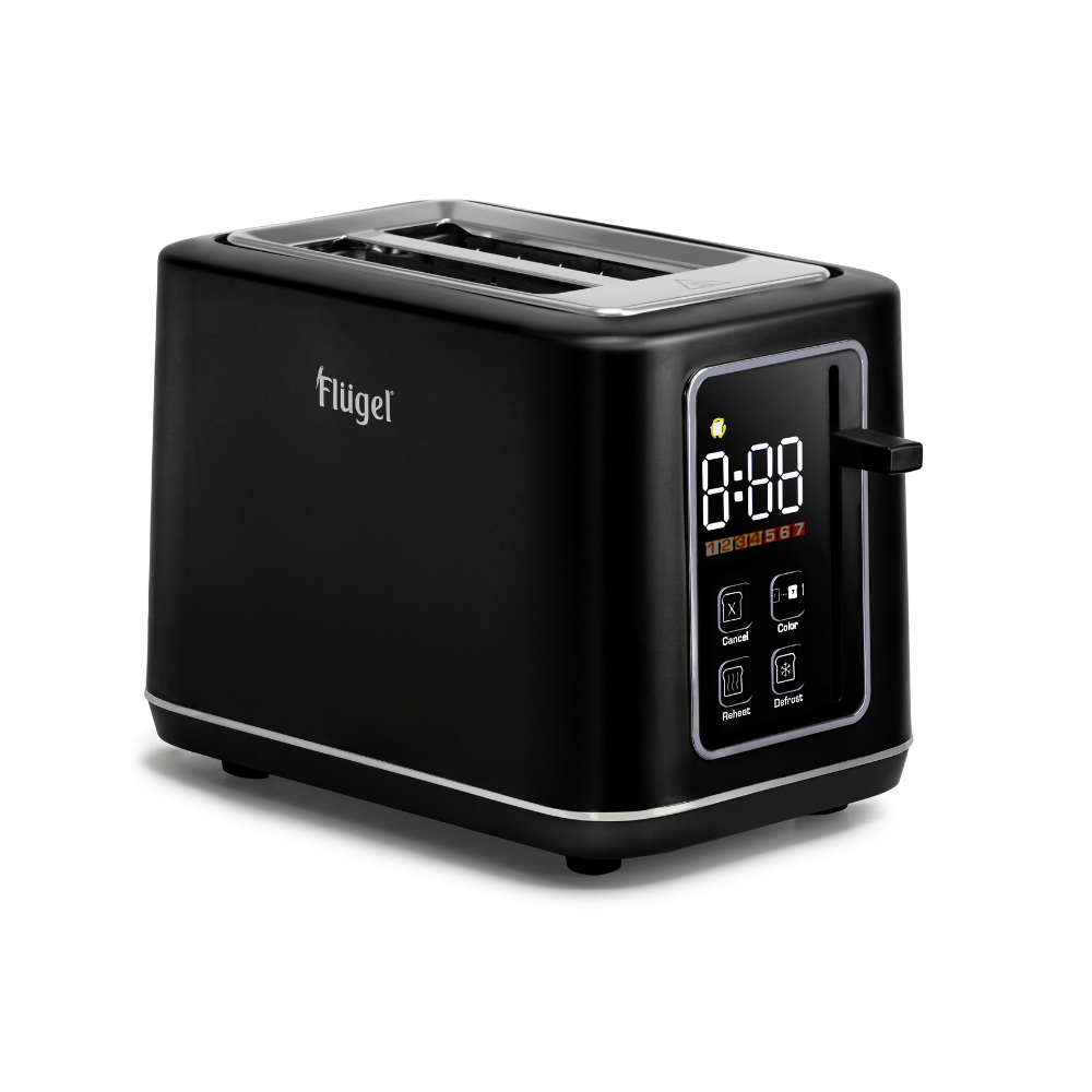 Flügel Two-Slice Toaster – Adjustable Browning, 800W, Sleek Design, Easy Cleaning