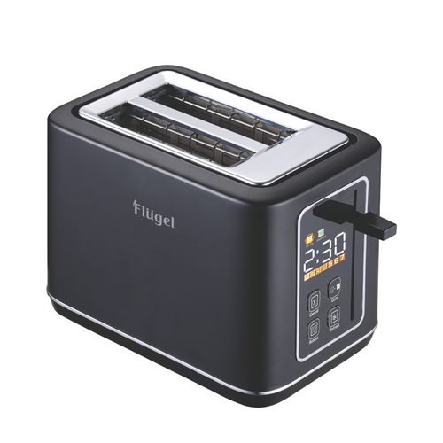 Flügel Two-Slice Toaster – Adjustable Browning, 800W, Sleek Design, Easy Cleaning