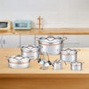Arshia Stainless Steel Cookware Set 16Pcs Rose Gold