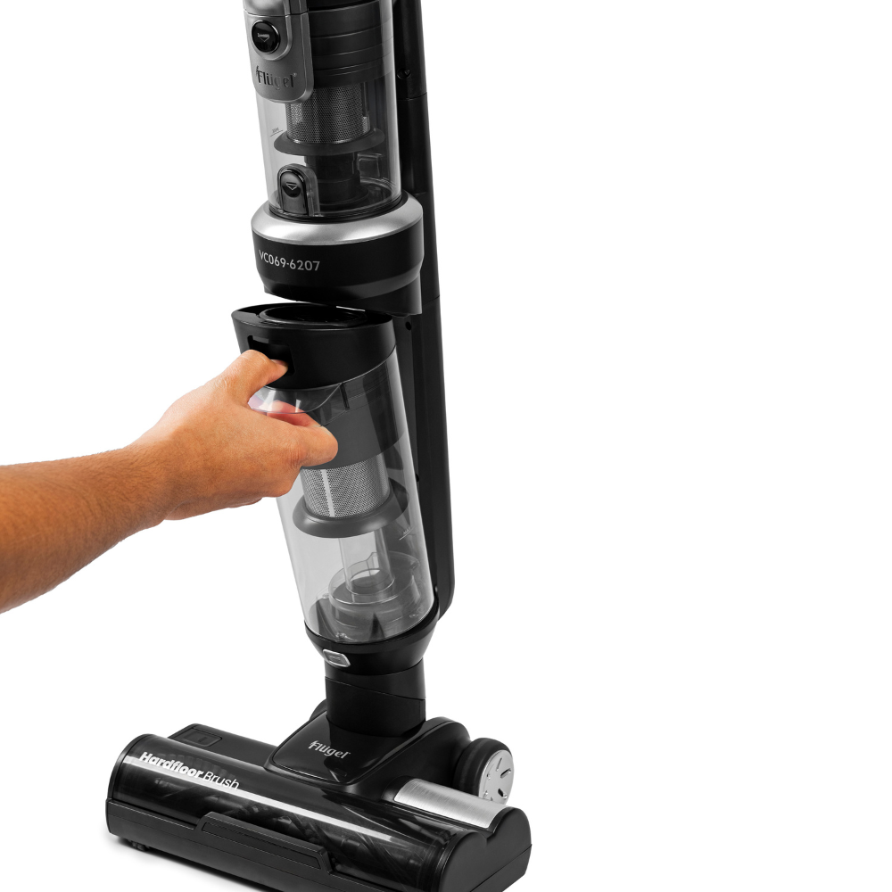 Flügel 3 in 1 Cordless Cyclone Vacuum Cleaner |  HEPA filters | Capture 99.97% of particles | Capacity 0.7L, 0.3L, and 0.2L. |  100.8Wh , Battery pack 90 minutes