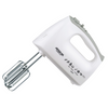 Arshia Hand Mixer – 400W, 5-Speed with Turbo, Stainless Steel Beaters & Dough Hooks, Ergonomic Lightweight Design – White