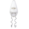 Arshia Hand Mixer – 400W, 5-Speed with Turbo, Stainless Steel Beaters & Dough Hooks, Ergonomic Lightweight Design – White