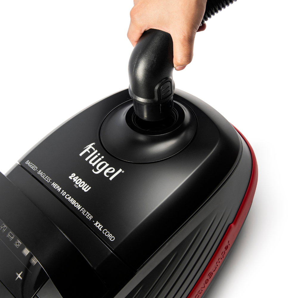 Flügel 2-in-1 Vacuum Cleaner – 2400W High Suction Power with HEPA Filter, For Carpets & Hard Floors
