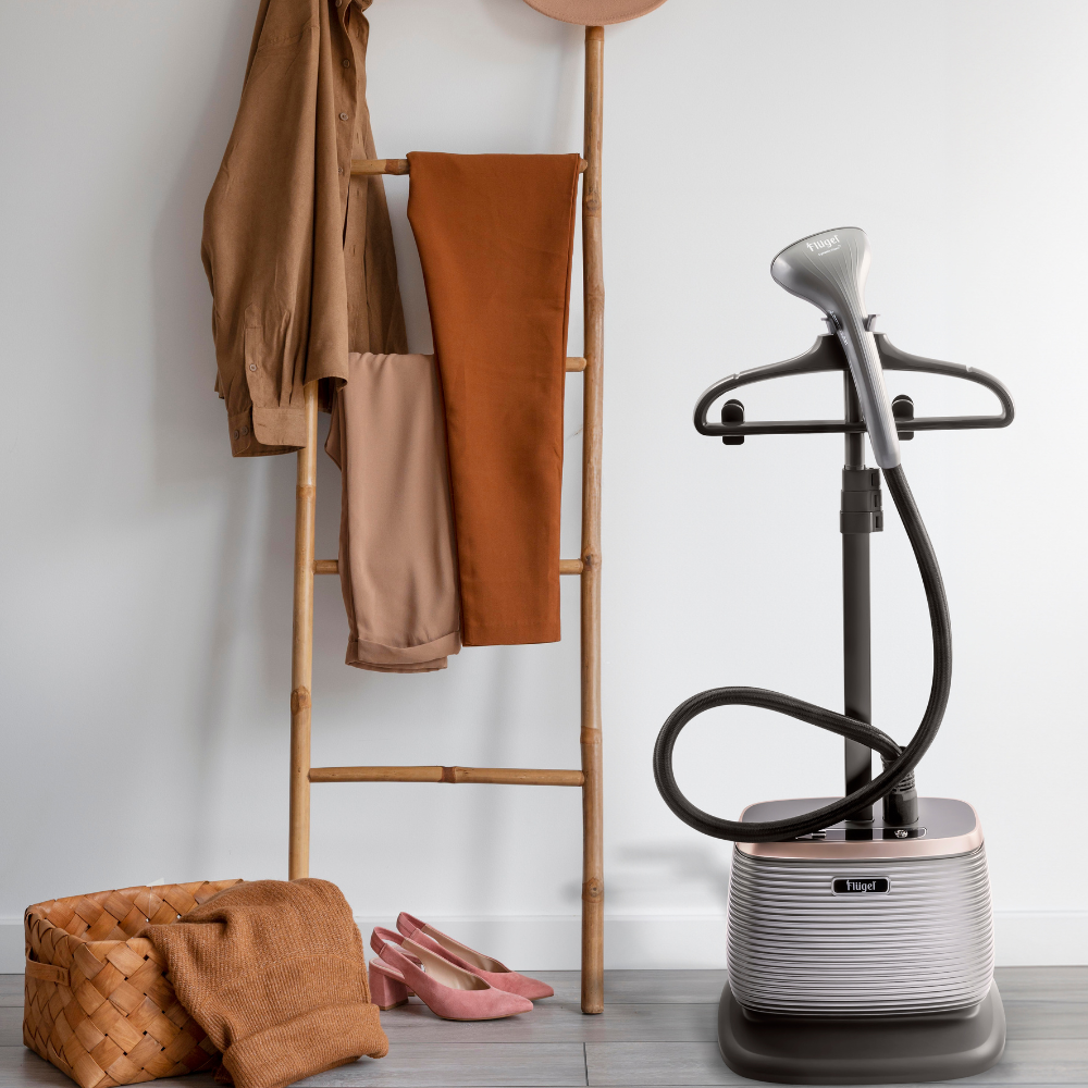 Flügel GS145 Garment Steamer – 1800W Power, Anti-Calc & Germ-Killing System, 1000ml Tank, 24-Month Warranty