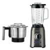 Arshia Table Blender with Grinder – 1200W Full Copper Motor, Glass Jar + Stainless Grinder Bowl