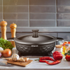 Arshia Fry Pan with Double Handle Lid 32cm