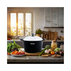 Arshia 24cm Die-Cast Aluminum Casserole – Teflon Non-Stick, Tempered Glass Lid, Heat-Resistant Handles