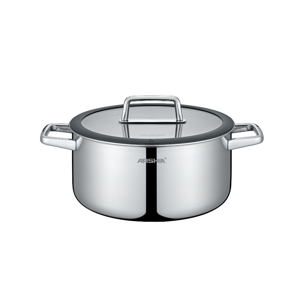 Arshia Stainless Steel Casserole With Lid 32cm