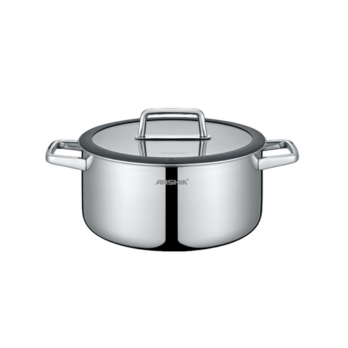 Arshia Stainless Steel Casserole With Lid 32cm