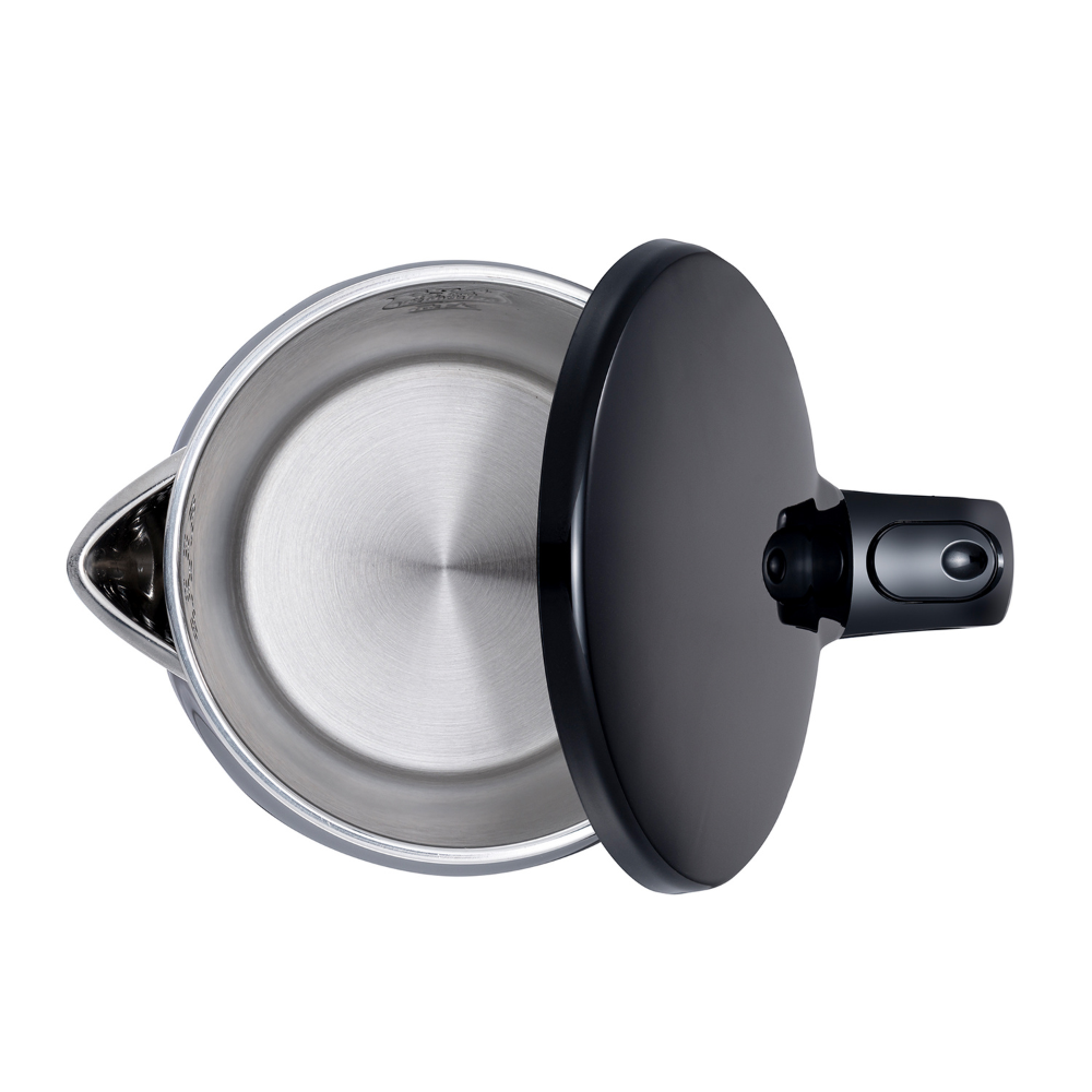 Arshia Electric Kettle 1.7L – 1800W Fast Boiling, Safe & Stylish – Black