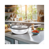 ARSHIA Stainless Steel Wokpan with Lid 26cm