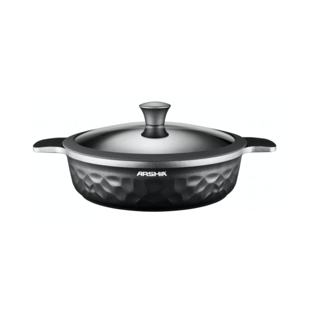 Arshia Fry Pan with Double Handle Lid 32cm