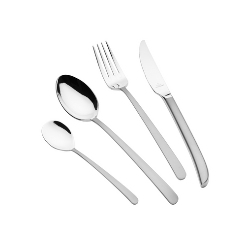 Arshia 95-Piece Silver Cutlery Set – Premium 18/10 Stainless Steel Flatware | Elegant Luxury Tableware for Dining & Entertaining