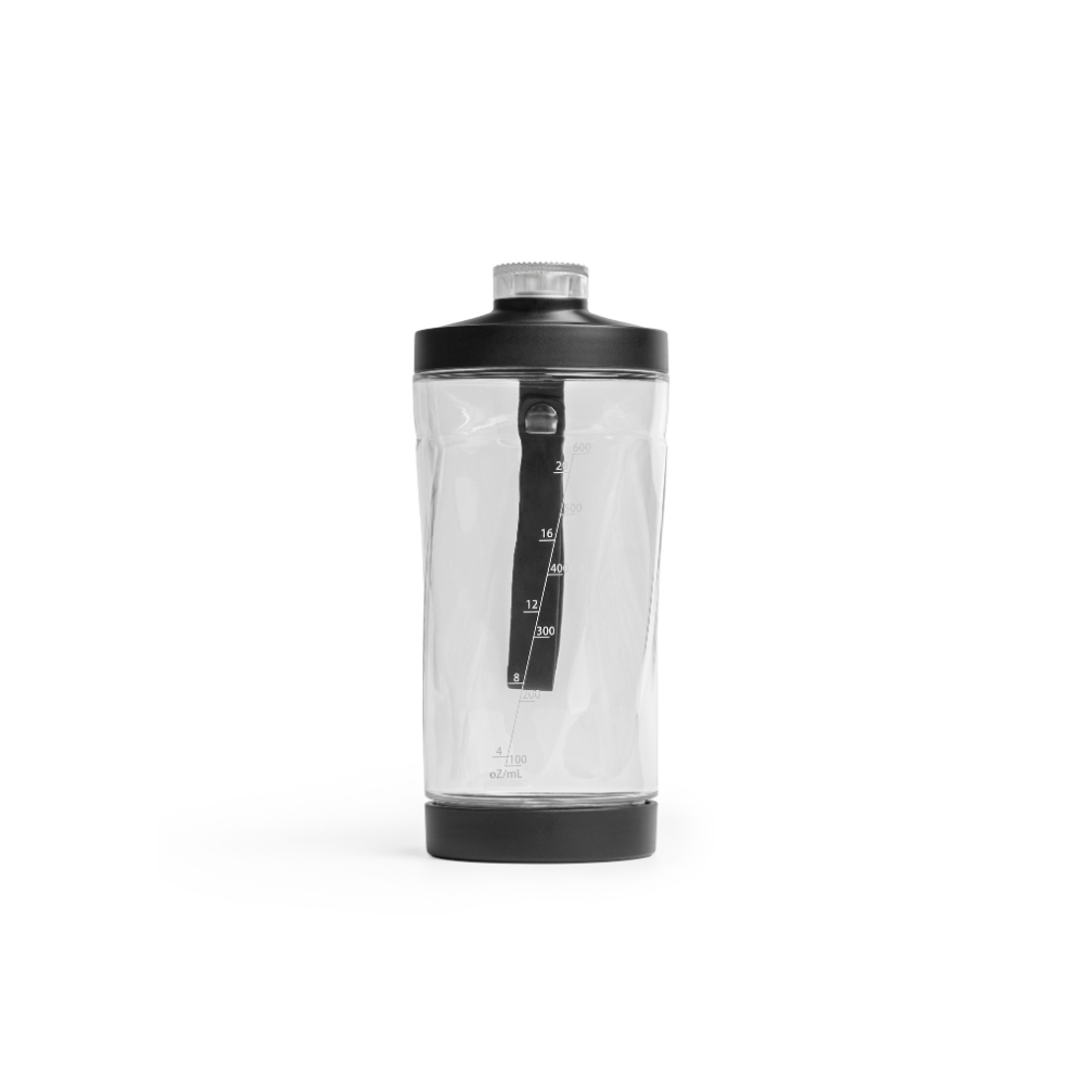 Flügel Portable Blender 600ML – Rechargeable USB-C, Ice Crusher, 6 Blades, Leak-Proof, BPA-Free, 16500 RPM Motor – Black
