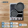 Arshia 9-Piece Stainless Steel Cookware Set – Premium Non-Stick Etched Surface, Oven-Safe, Induction Compatible