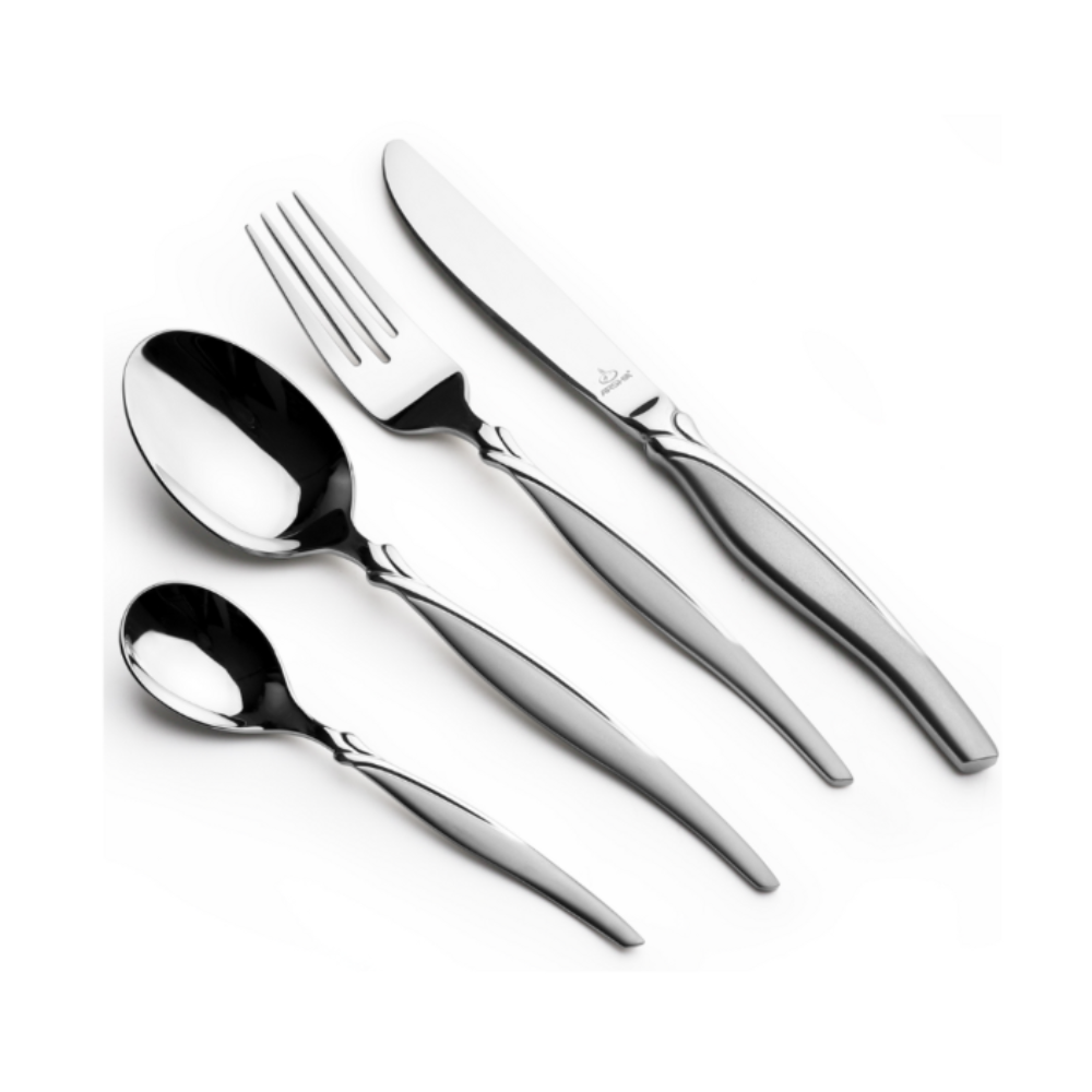 Arshia 95-Piece Stainless Steel Cutlery Set – Silver Flatware TM145S | Premium 18/10 Luxury Tableware for Dining & Entertaining