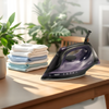 Arshia Steam Iron (Purple) – 2400W Power, 320ml Water Tank, Anti-Drip & Anti-Calc, Quick Heat-Up