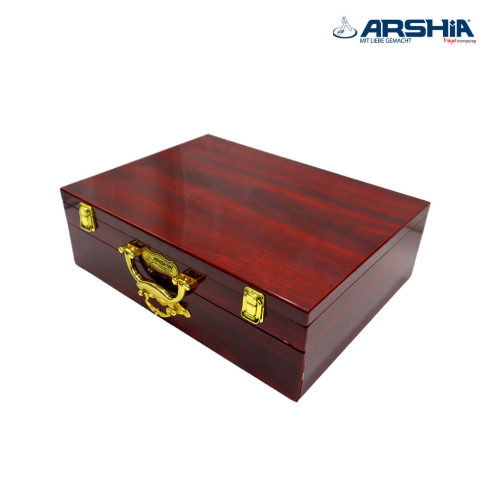 Arshia 86-Piece Gold & Silver Cutlery Set TM112G – Premium 18/10 Stainless Steel, Elegant & Durable Tableware