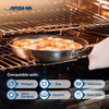 Arshia 22cm Tri-Ply Stainless Steel Fry Pan – Premium 18/10 Steel, Even Heat, Induction Compatible Arshia 22cm Tri-Ply Stainless Steel Fry Pan – Premium 18/10 Steel, Even Heat, Induction Compatible