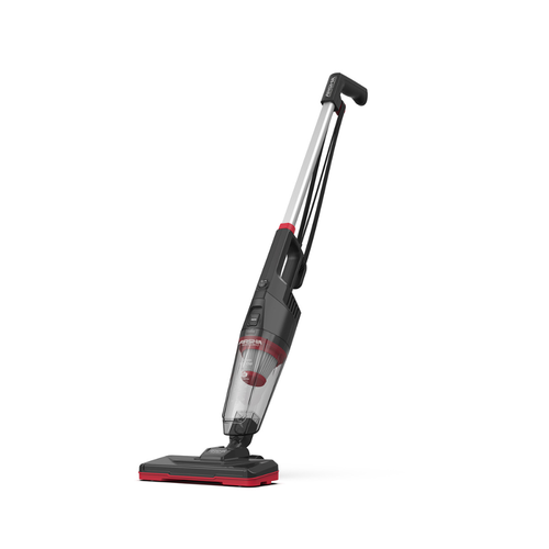 Arshia 3-in-1 Stick Vacuum Cleaner (Black + Red) – 19 kPa Powerful Corded Vacuum with HEPA Filter, Handheld Mode & Rotating Brush Head