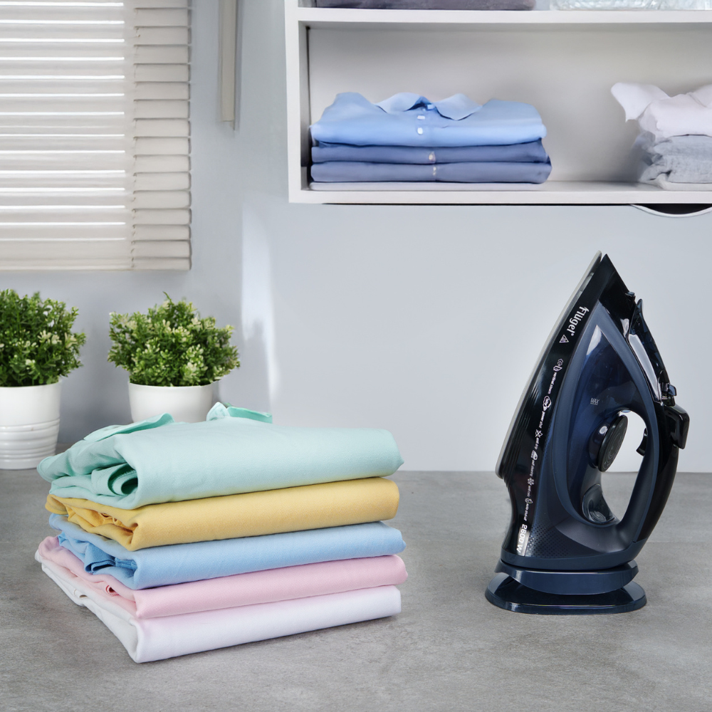 Flügel Cordless Steam Iron – 2600W High-Performance Wireless Iron with Anti-Drip, Anti-Calc & Strong Steam Burst Technology