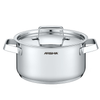 Arshia 16cm Premium Stainless Steel Casserole with Lid – 3-Layer Base, Mirror Finish, Induction Compatible
