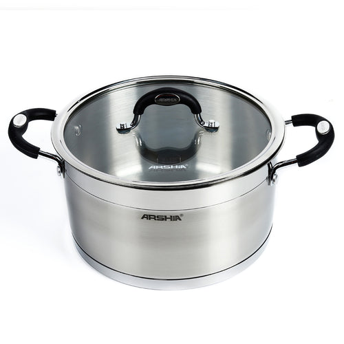 Arshia Stainless Steel Casserole 18cm