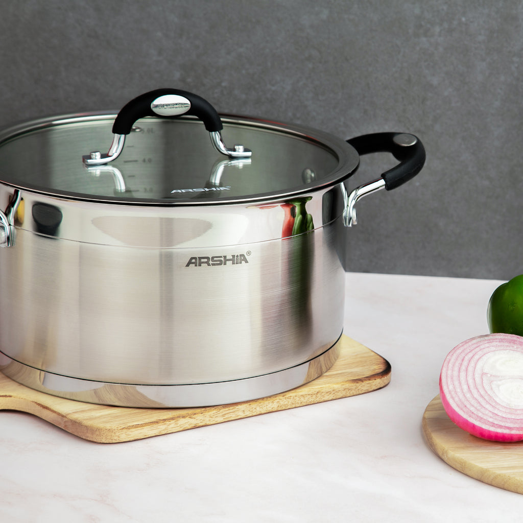 Arshia Stainless Steel Casserole 26cm