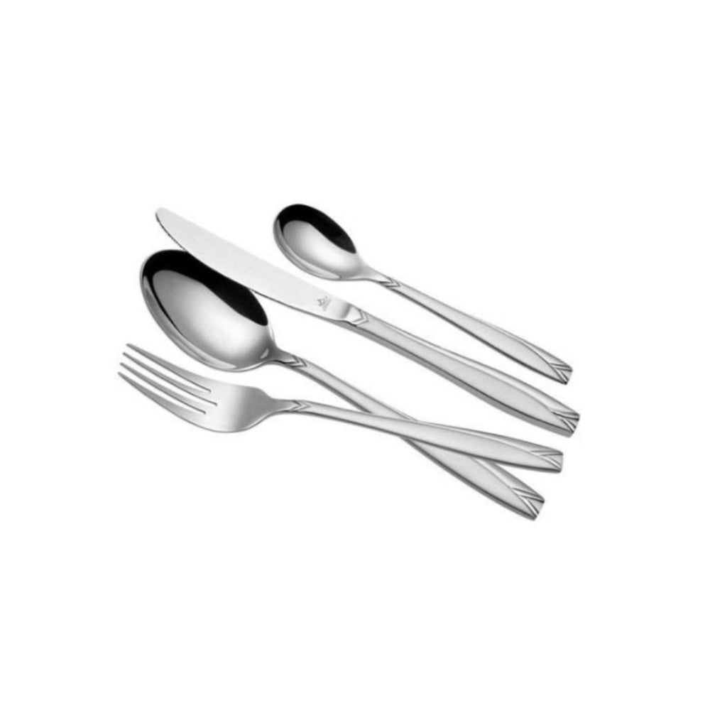 Silver Matte Dinner Spoon and Fork 6pc Set | TM182S