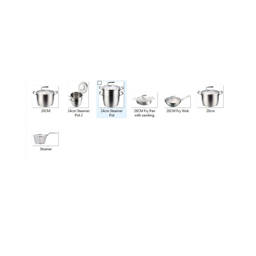 Stainless Steel Cookware Set 12pcs set