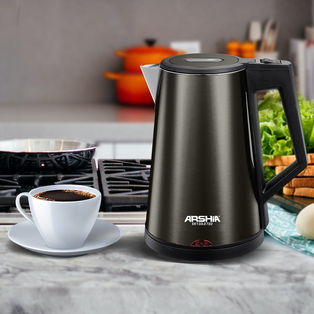 Stainless Steel Electric Kettle Black