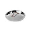 stainless steel casserole with 2Lid 24cm