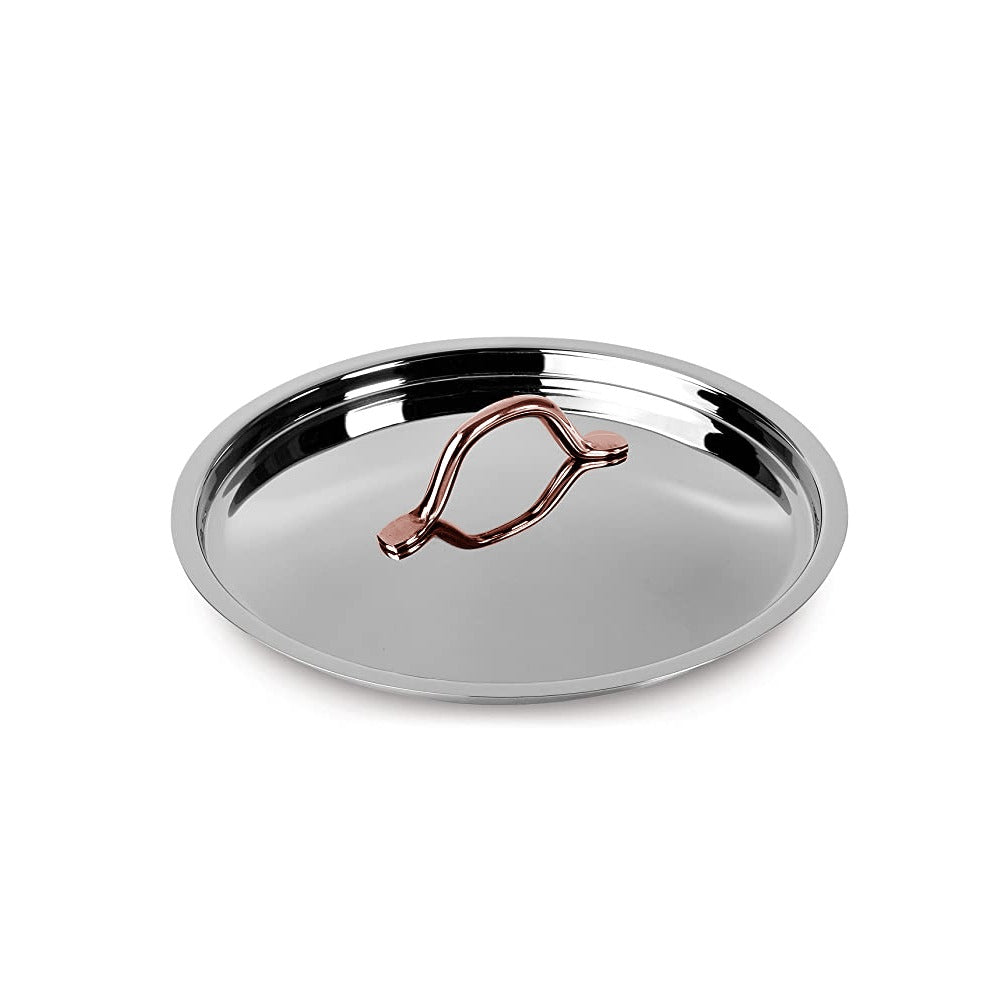 stainless steel casserole with 2Lid 24cm