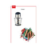 Flügel 1.5L Electric Chopper – 6 Titanium Blades, 500W, Glass Jar, One-Touch Operation